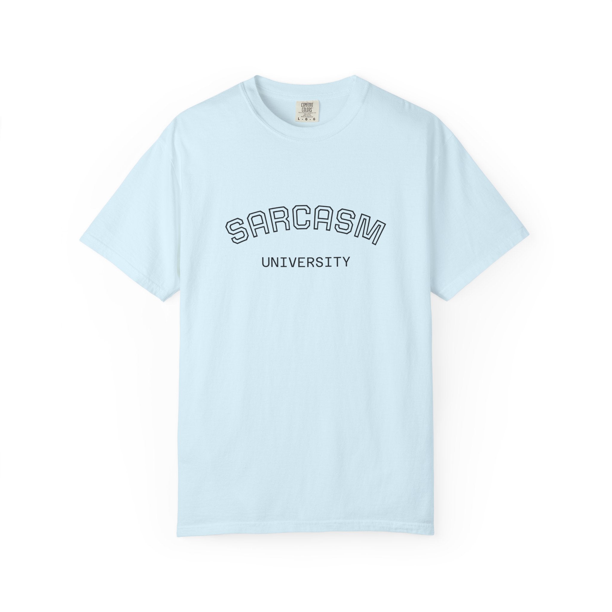Sarcasm University T-Shirt — Funny College Style Graphic Tee