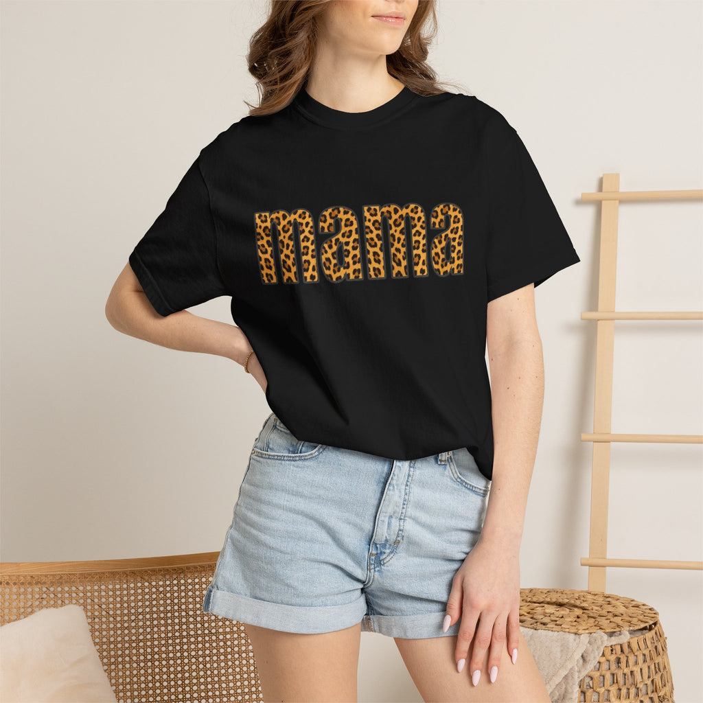 Mama Leopard Print Tee