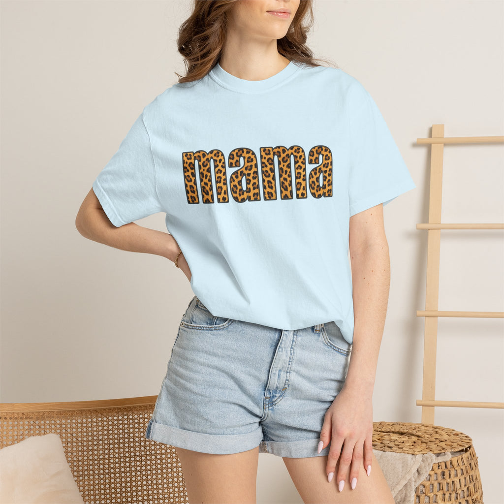 Mama Leopard Print Tee