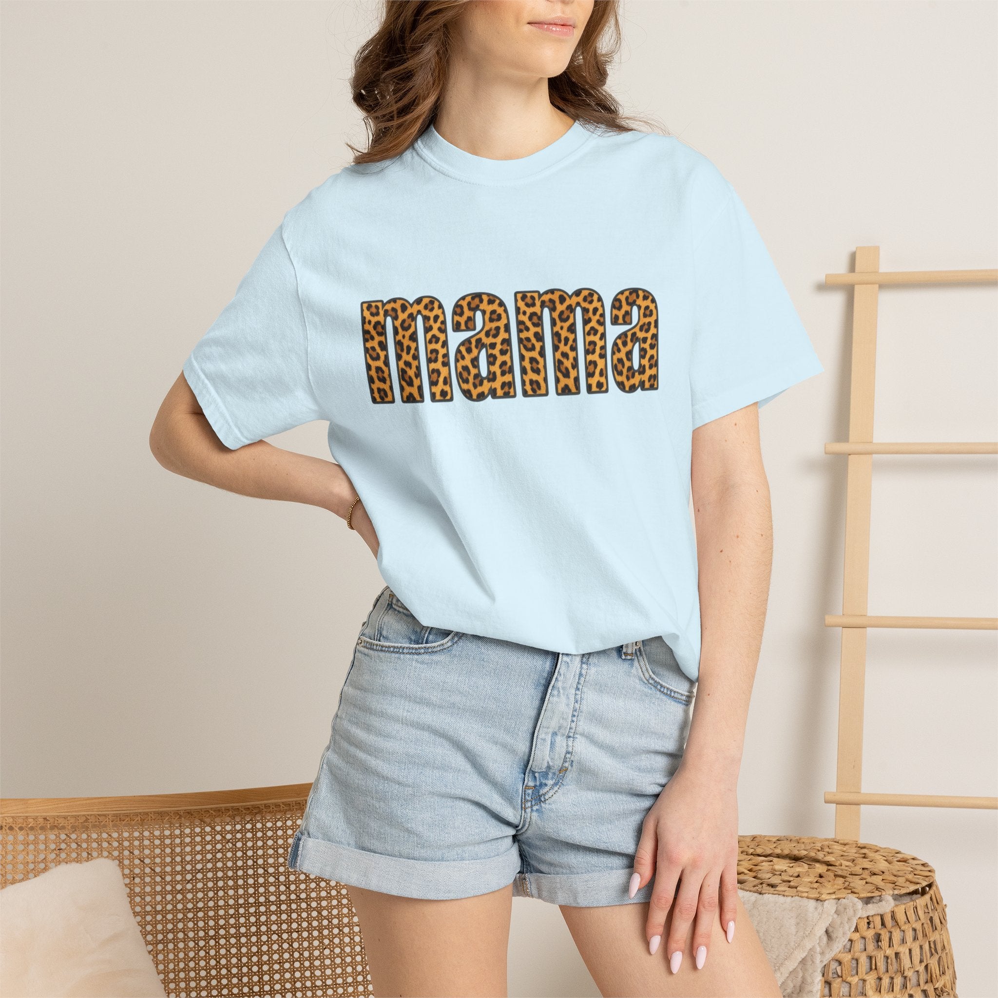 Mama Leopard Print Tee