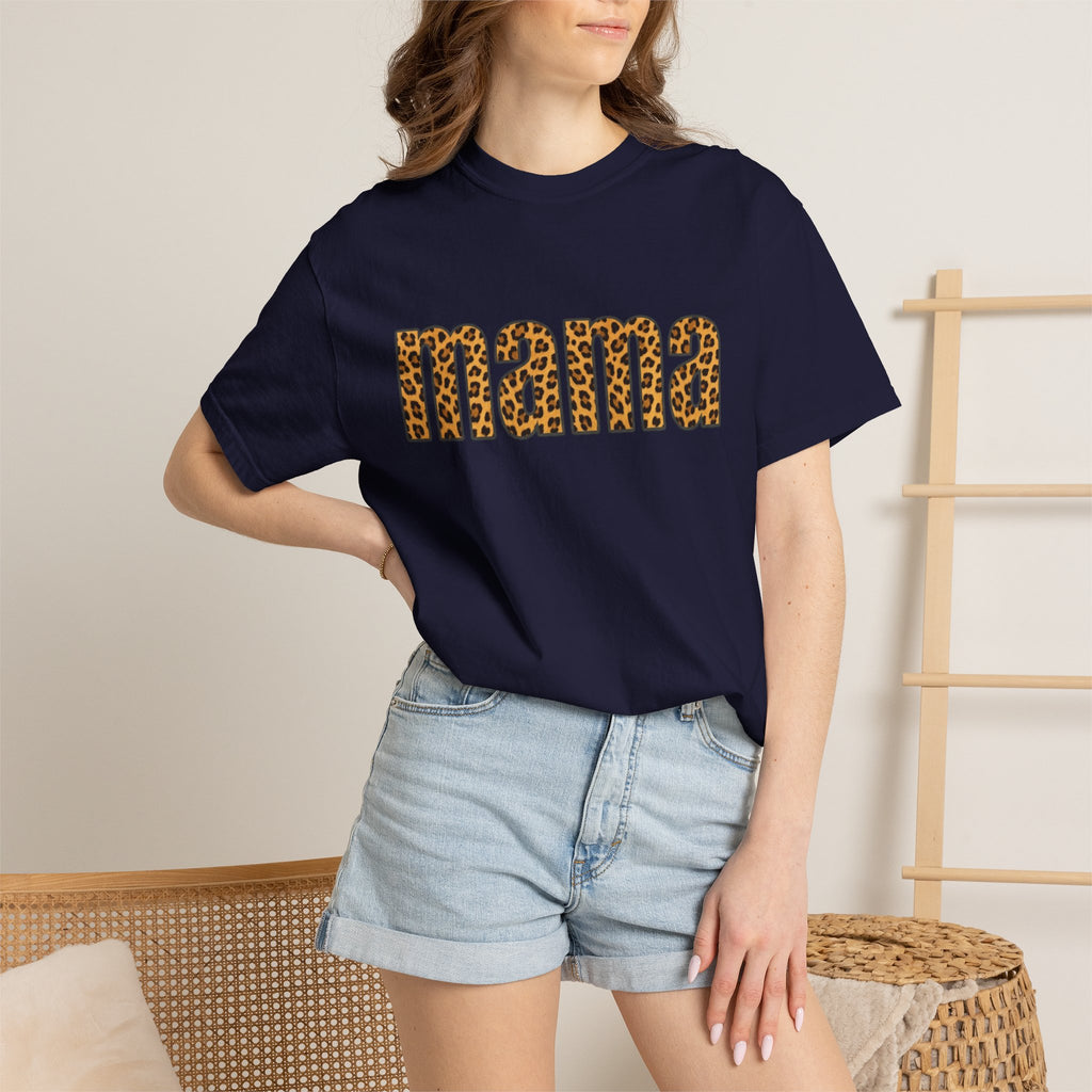 Mama Leopard Print Tee