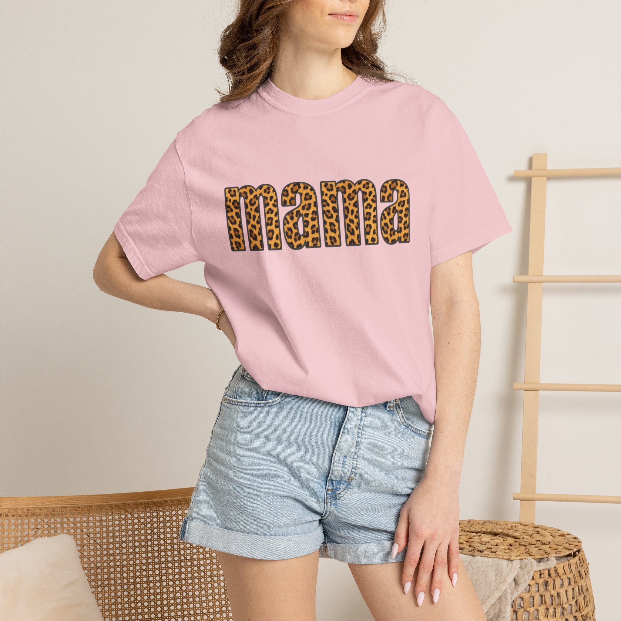 Mama Leopard Print Tee